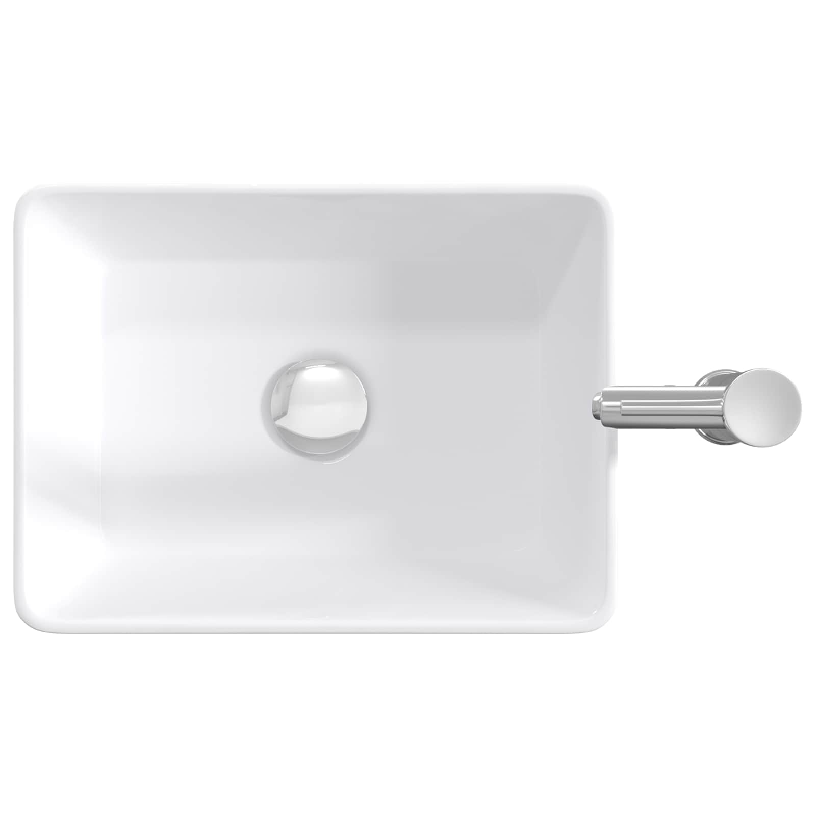 vidaXL Badkamer Waskom Chroom 40,5 x 30,5 x 13 cm Metaal
