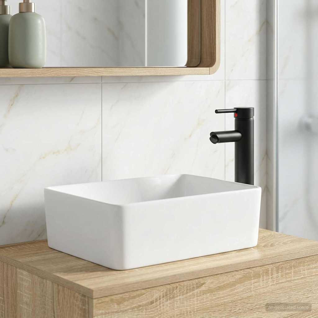 vidaXL Badkamer Waskom Chroom 40,5 x 30,5 x 13 cm Metaal