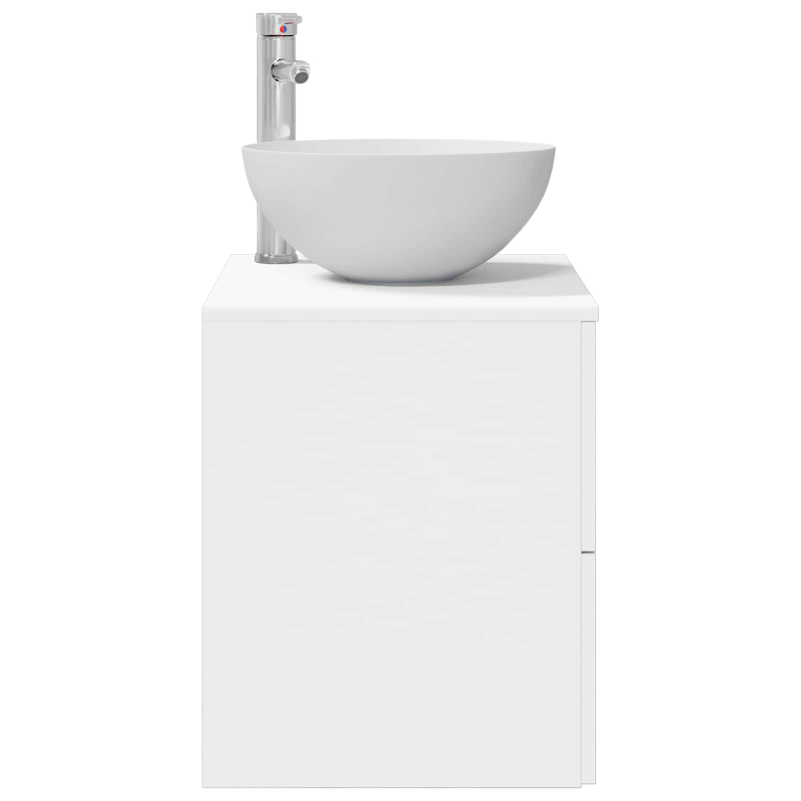 vidaXL Wandgemonteerde Wastafel Vanity Wit 49,5 x 35 x 63 cm
