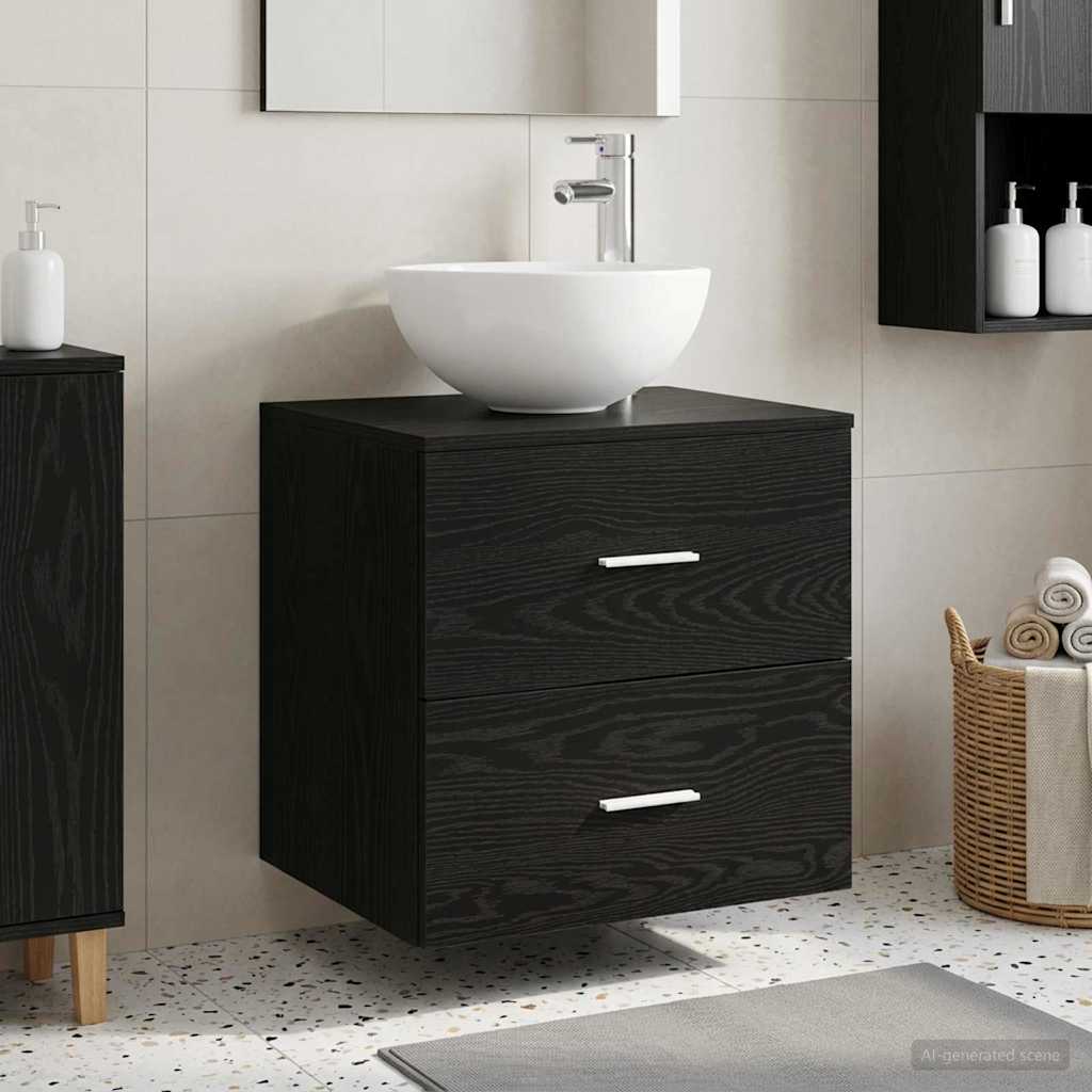 vidaXL Wandgemonteerde Wastafel Vanity Wit 49,5 x 35 x 63 cm