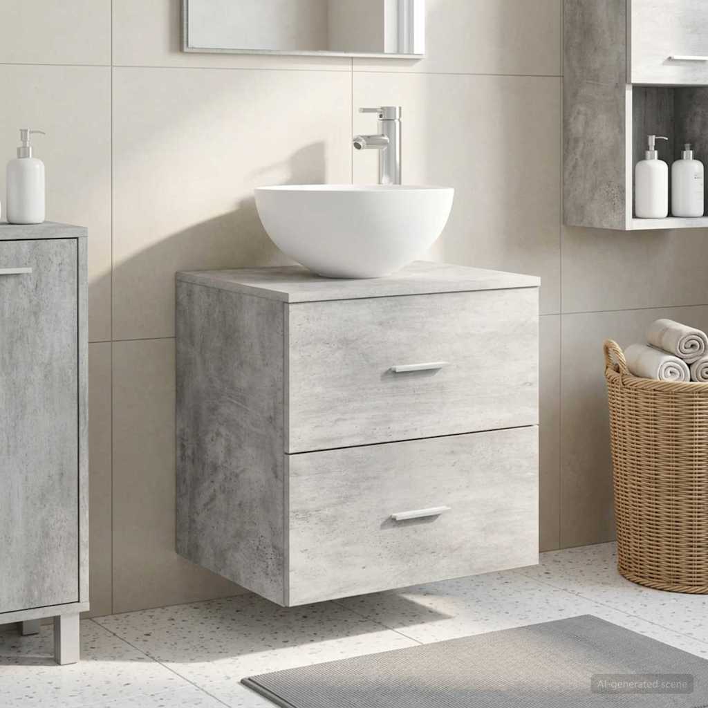 vidaXL Wandgemonteerde Wastafel Vanity Wit 49,5 x 35 x 63 cm