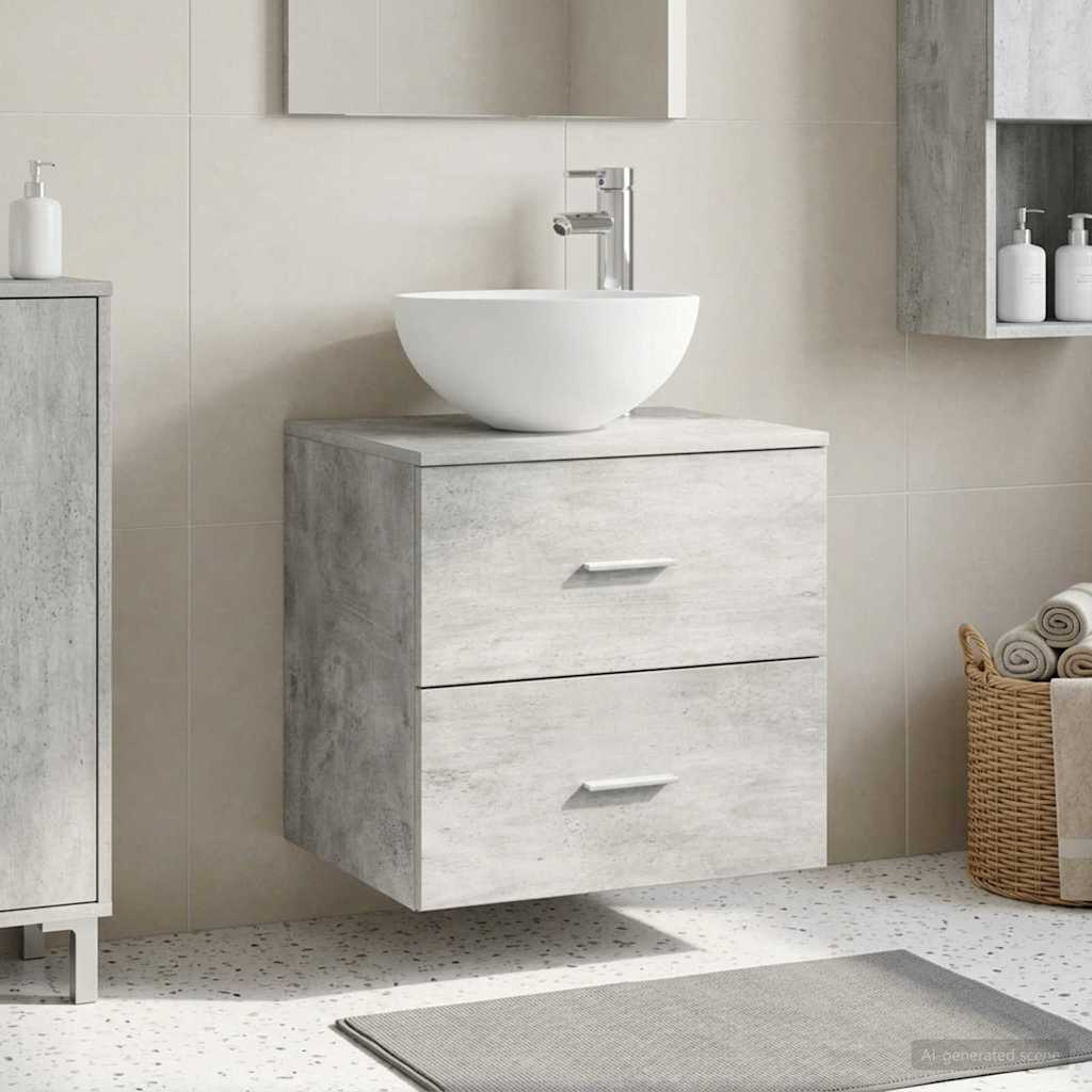 vidaXL Wandgemonteerde wastafelmeubel Wit 49,5 x 41 x 64,5 cm