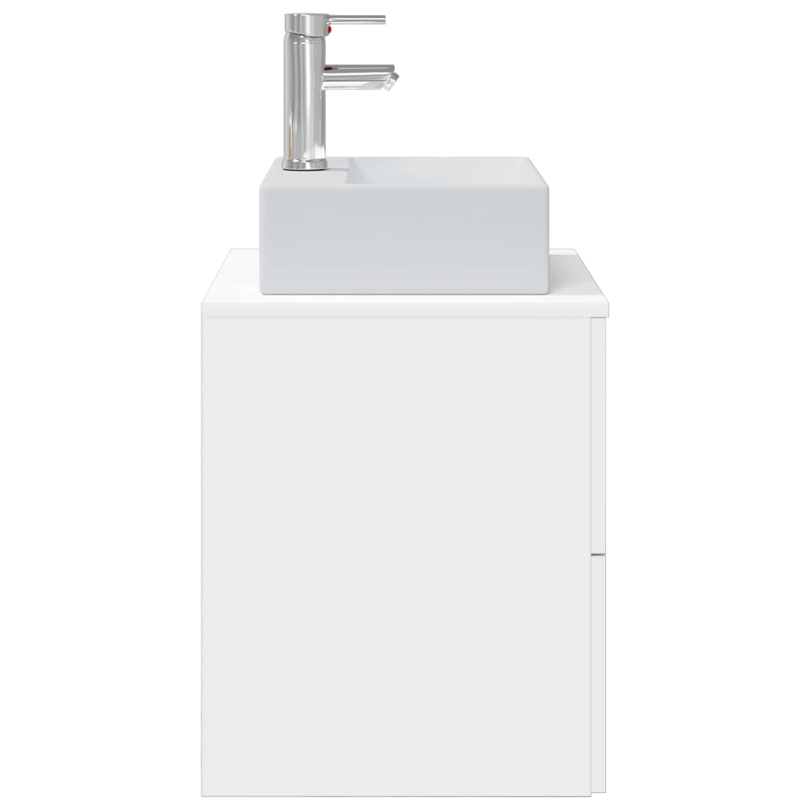 vidaXL Wandgemonteerde wastafelmeubel Wit 49,5 x 41 x 62,5 cm