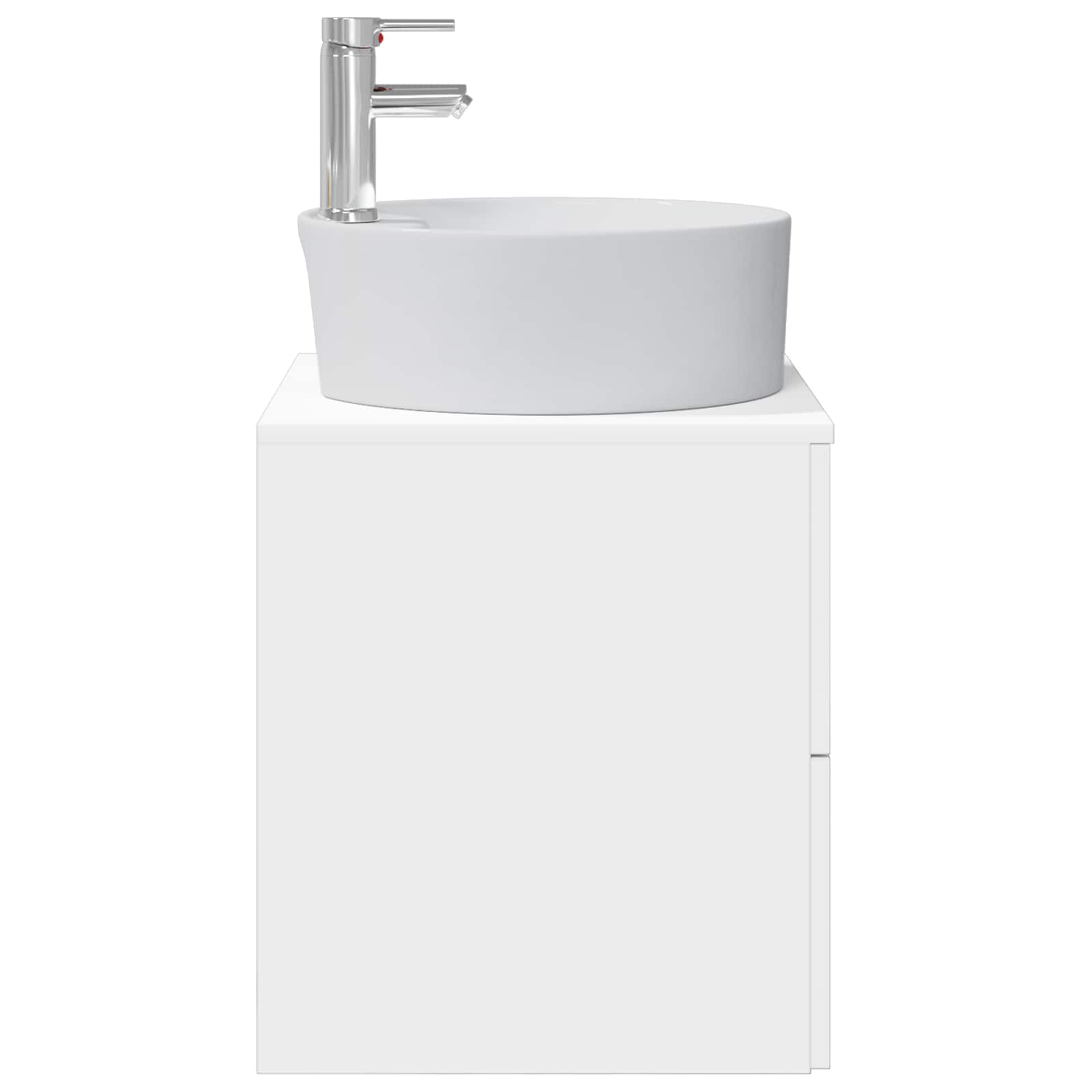 vidaXL Wandgemonteerde wastafelmeubel Wit 49,5 x 44,5 x 65 cm