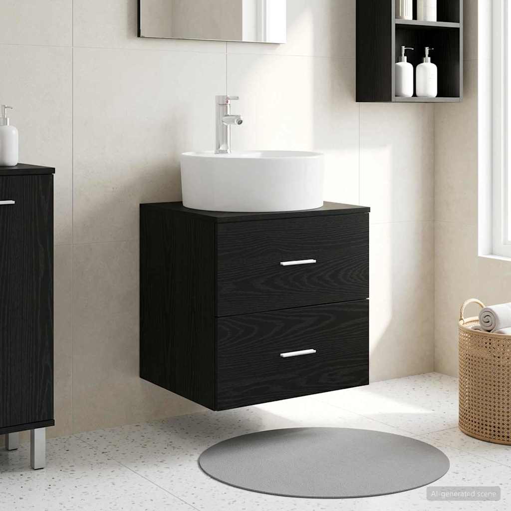 vidaXL Wandgemonteerde wastafelmeubel Wit 49,5 x 44,5 x 65 cm