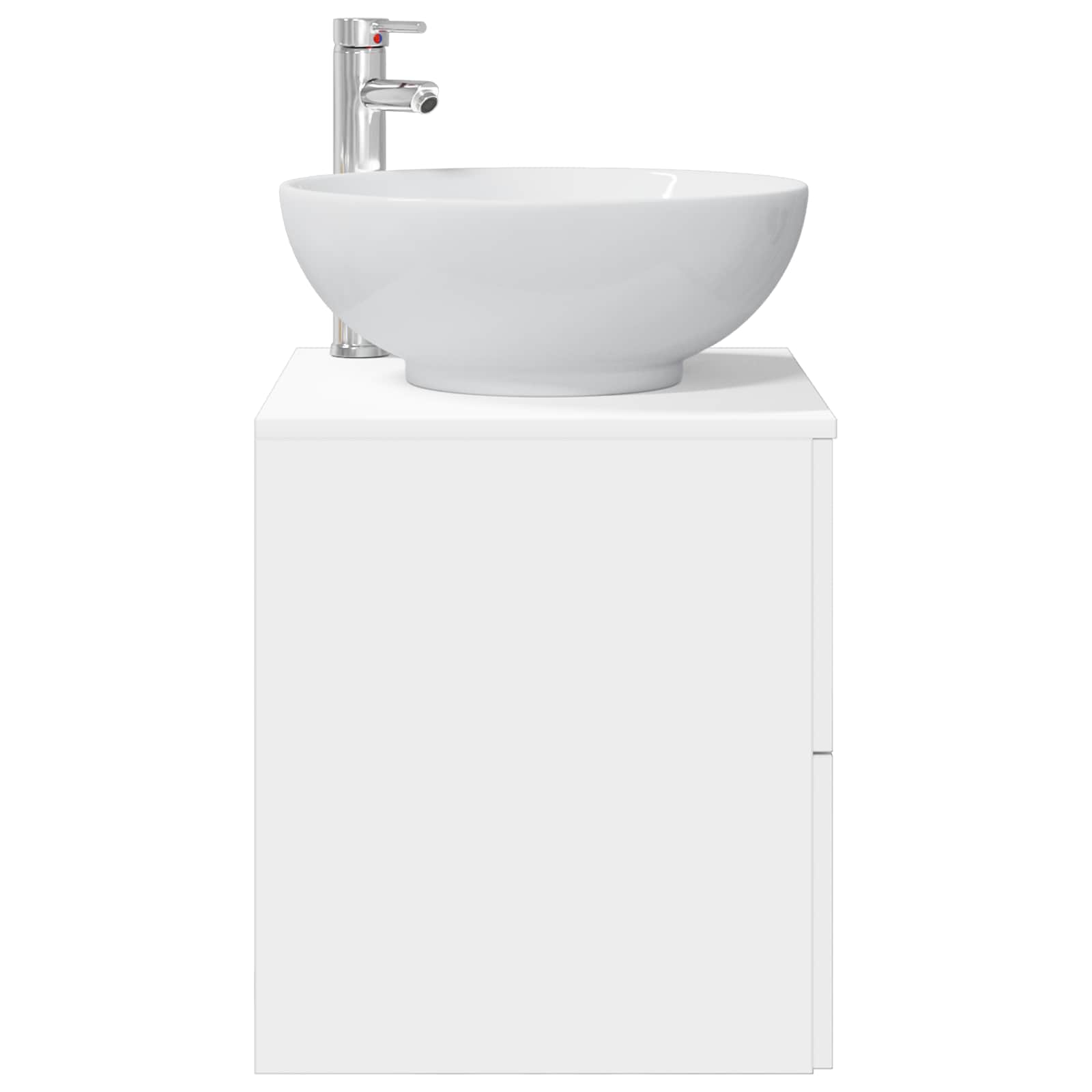 vidaXL Wandgemonteerde wastafelmeubel Wit 49,5 x 44,5 x 66,5 cm