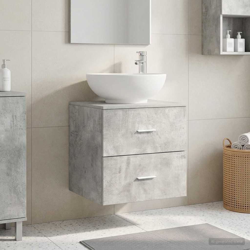 vidaXL Wandgemonteerde wastafelmeubel Wit 49,5 x 44,5 x 66,5 cm