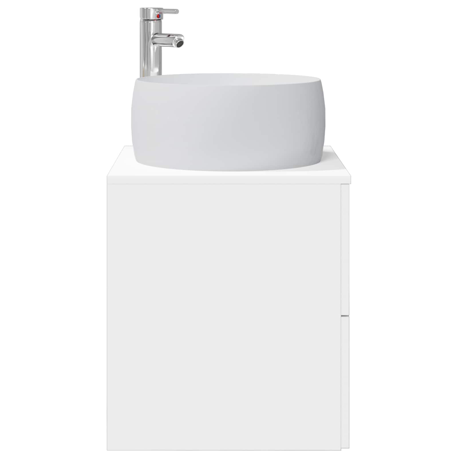 vidaXL Wandgemonteerde wastafelmeubel Wit 49,5 x 44,5 x 66 cm
