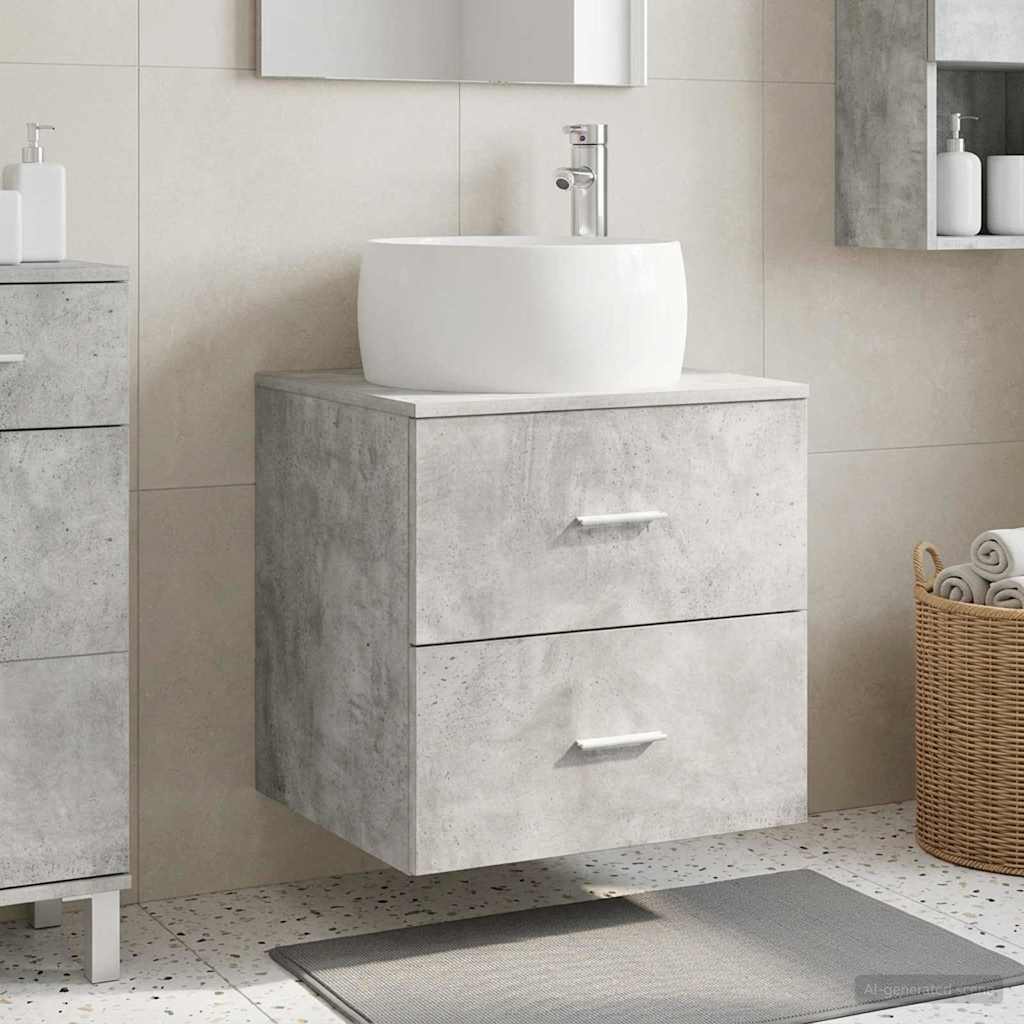 vidaXL Wandgemonteerde wastafelmeubel Wit 49,5 x 44,5 x 66 cm