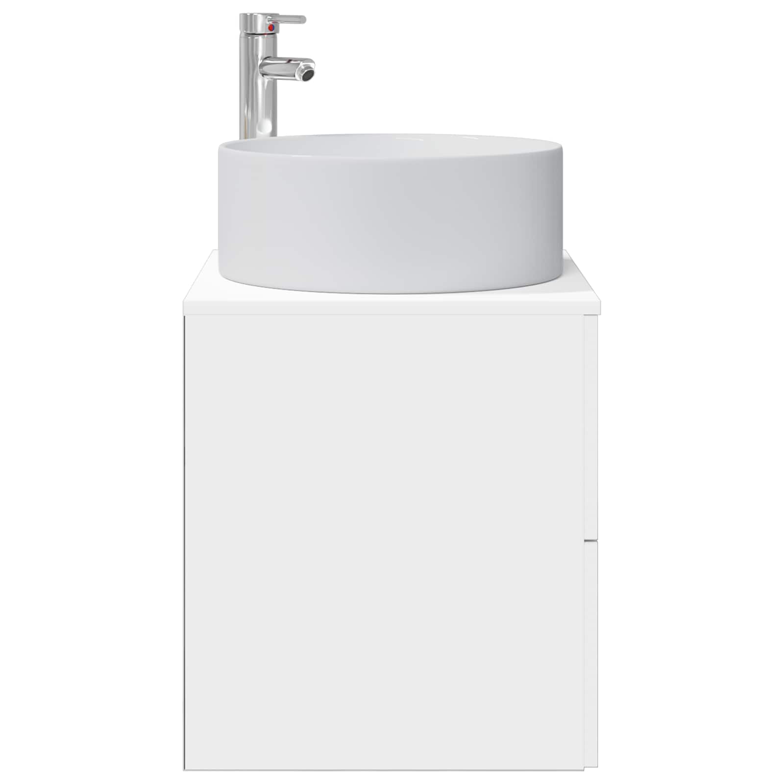 vidaXL Wandgemonteerde wastafelmeubel Wit 49,5 x 44,5 x 65,5 cm