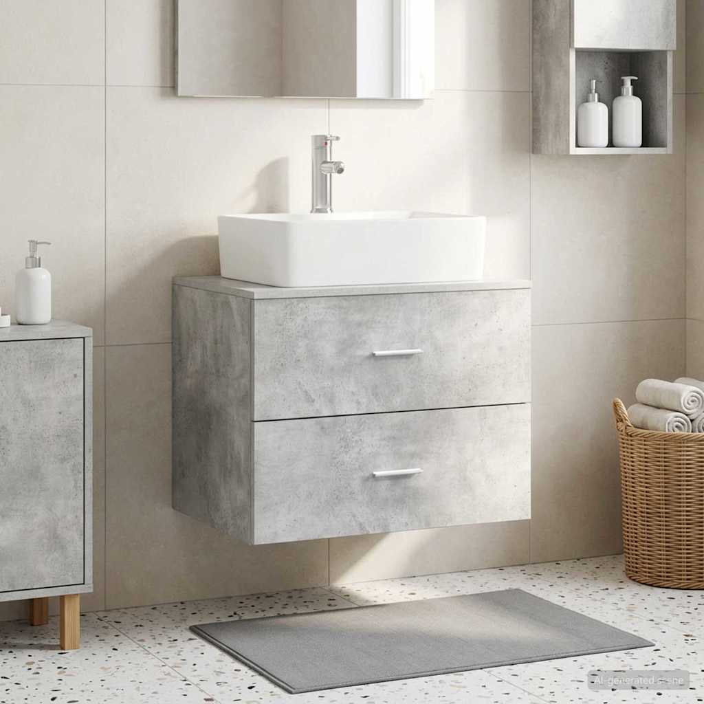 vidaXL Wandgemonteerde Badkamerkast Wit 62,5 x 44,5 x 50 cm