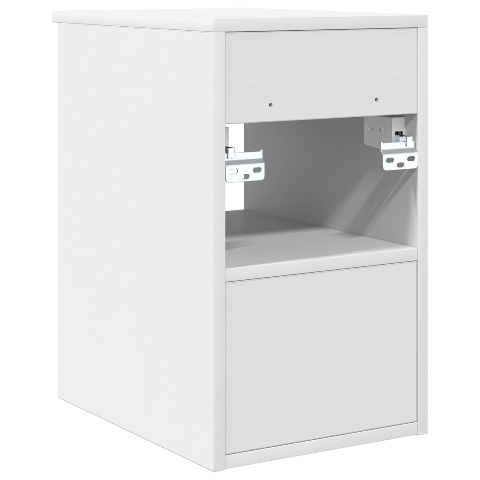 vidaXL Badkamerkast Tussenin Wit 30 x 35 x 50 cm Bewerkt hout