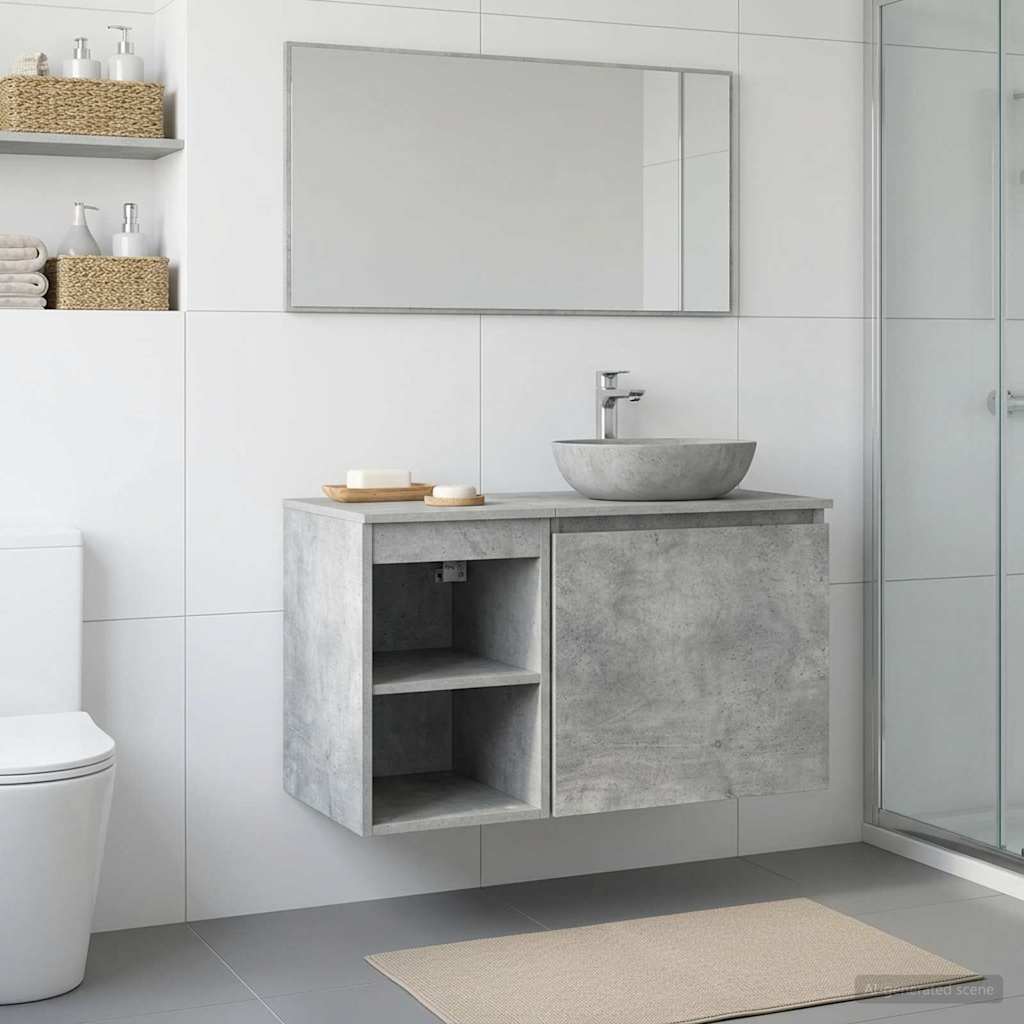 vidaXL Badkamerkast Tussenin Wit 30 x 35 x 50 cm Bewerkt hout