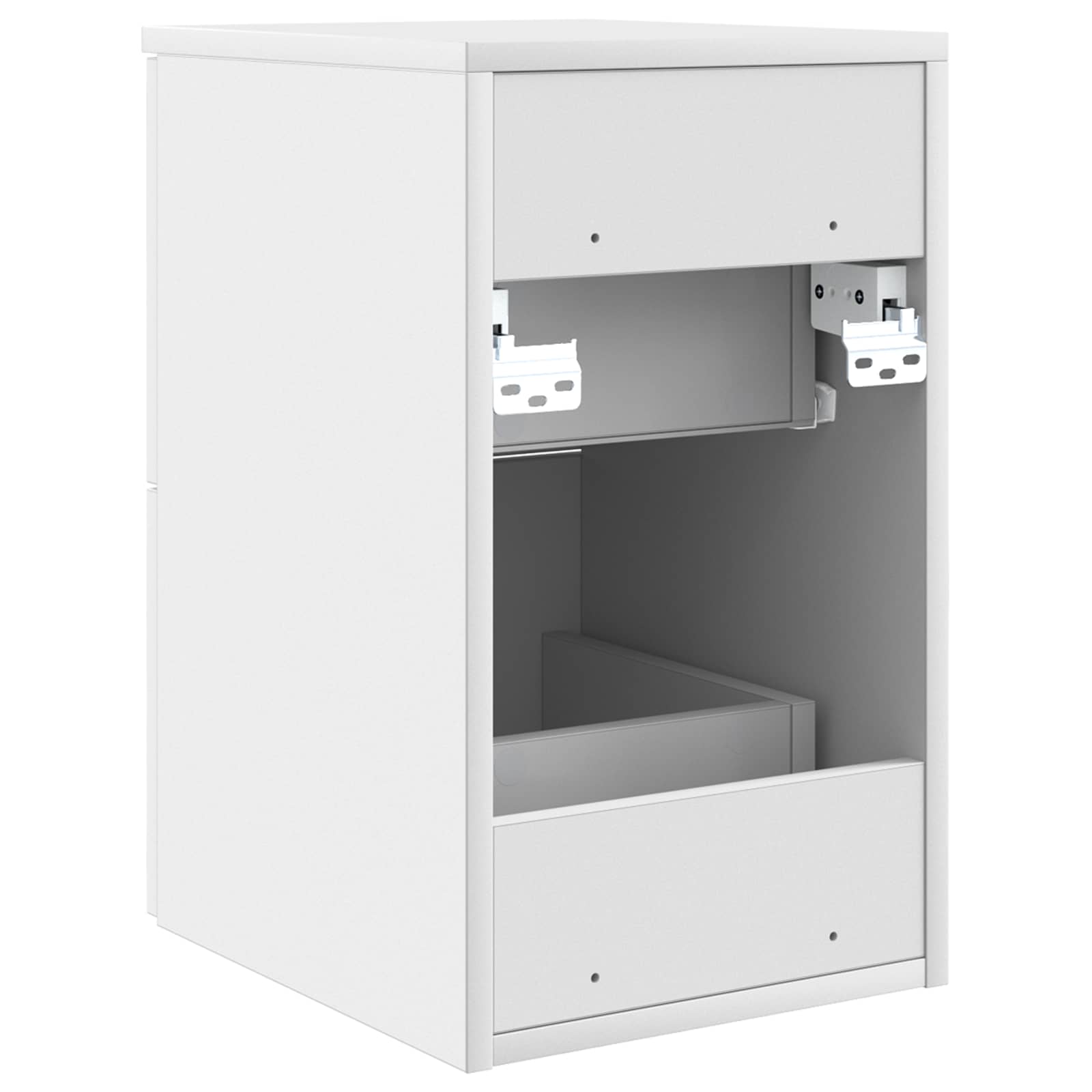 vidaXL Badkamerkast Tussenin Wit 30 x 35 x 50 cm Bewerkt hout