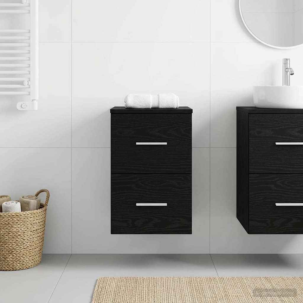 vidaXL Badkamerkast Tussenin Wit 30 x 35 x 50 cm Bewerkt hout