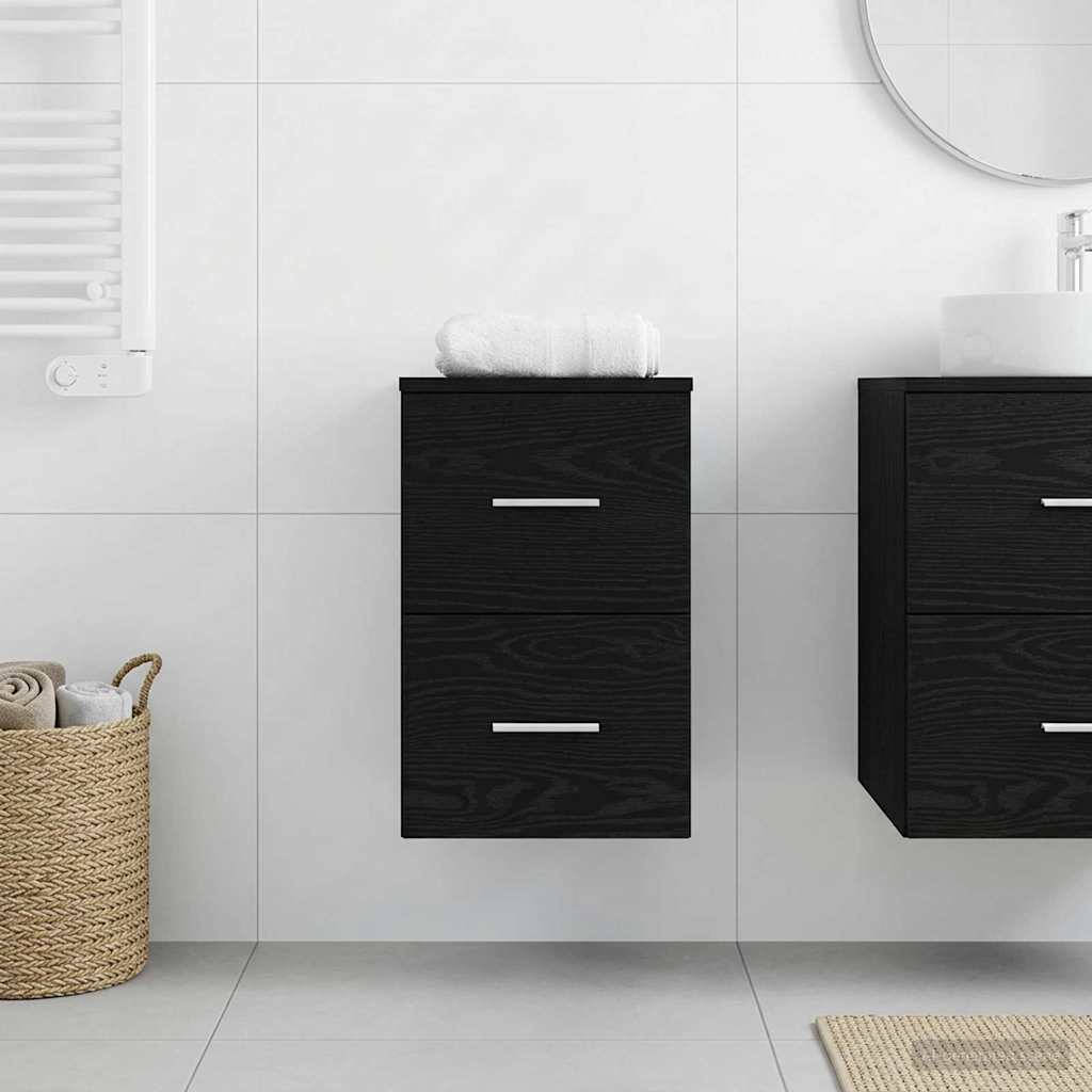 vidaXL Badkamerkast Tussenin Wit 30 x 35 x 50 cm Bewerkt hout