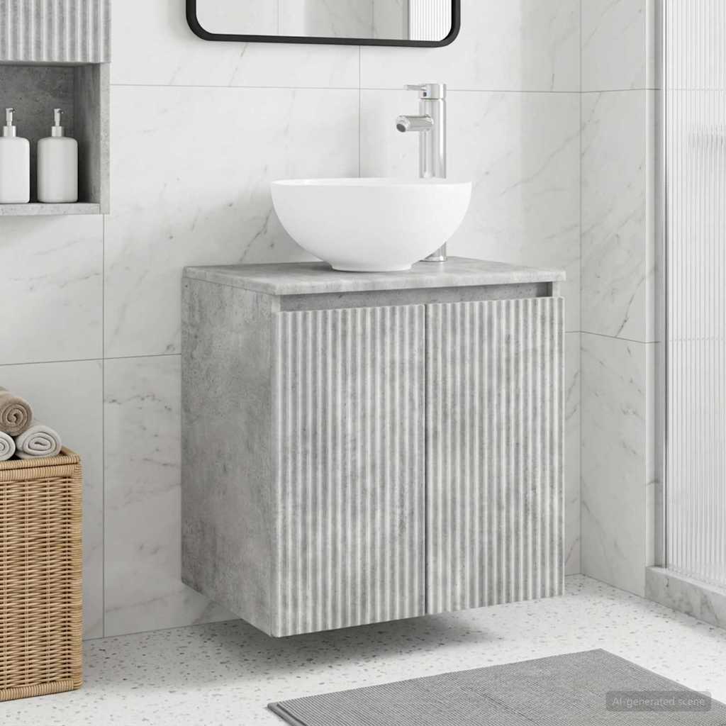 vidaXL Wandgemonteerde wastafelmeubel Wit 49,5 x 41 x 64,5 cm