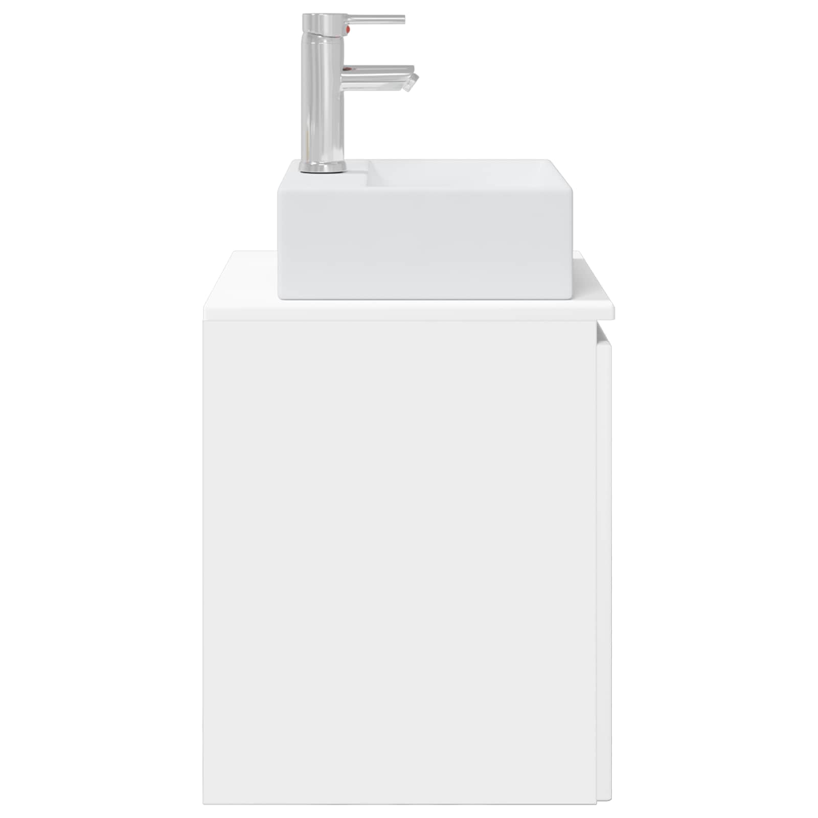 vidaXL Wandgemonteerde wastafelmeubel Wit 49,5 x 41 x 62,5 cm