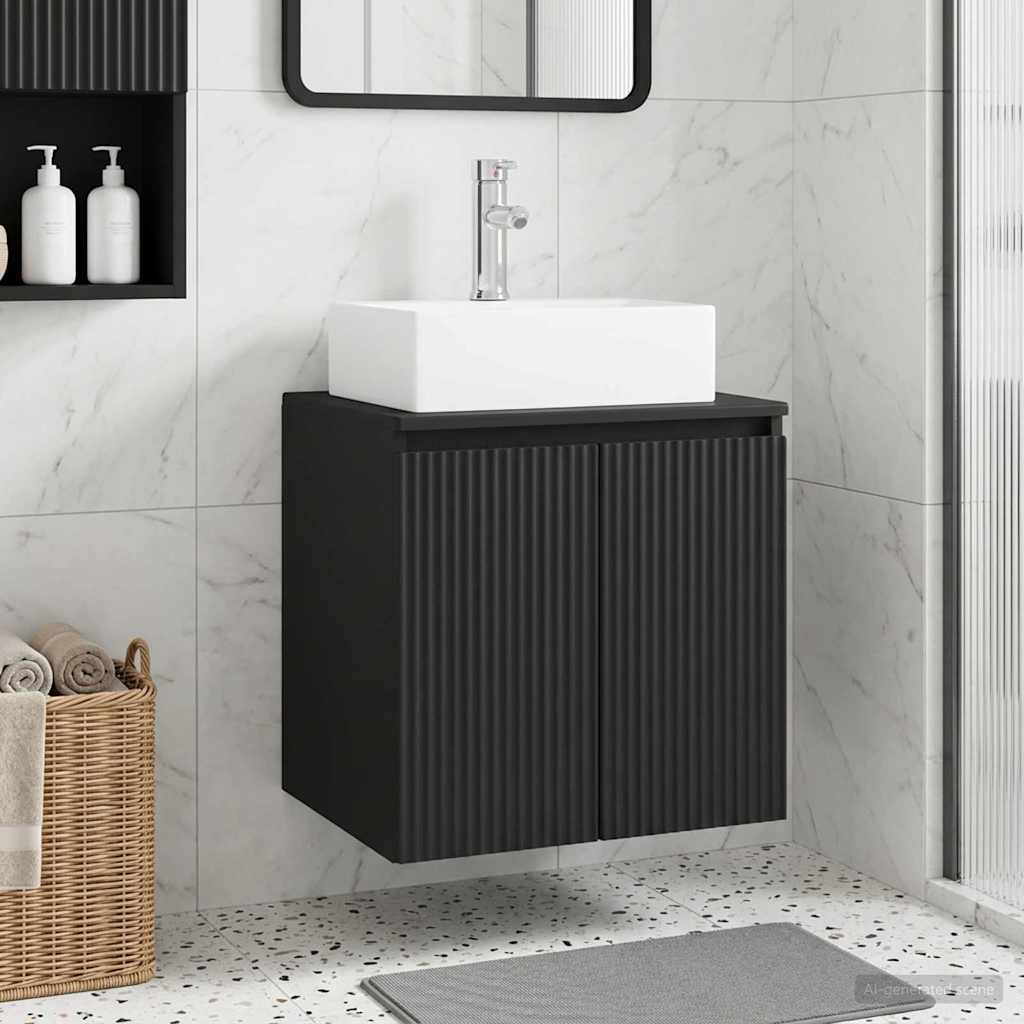 vidaXL Wandgemonteerde wastafelmeubel Wit 49,5 x 41 x 62,5 cm