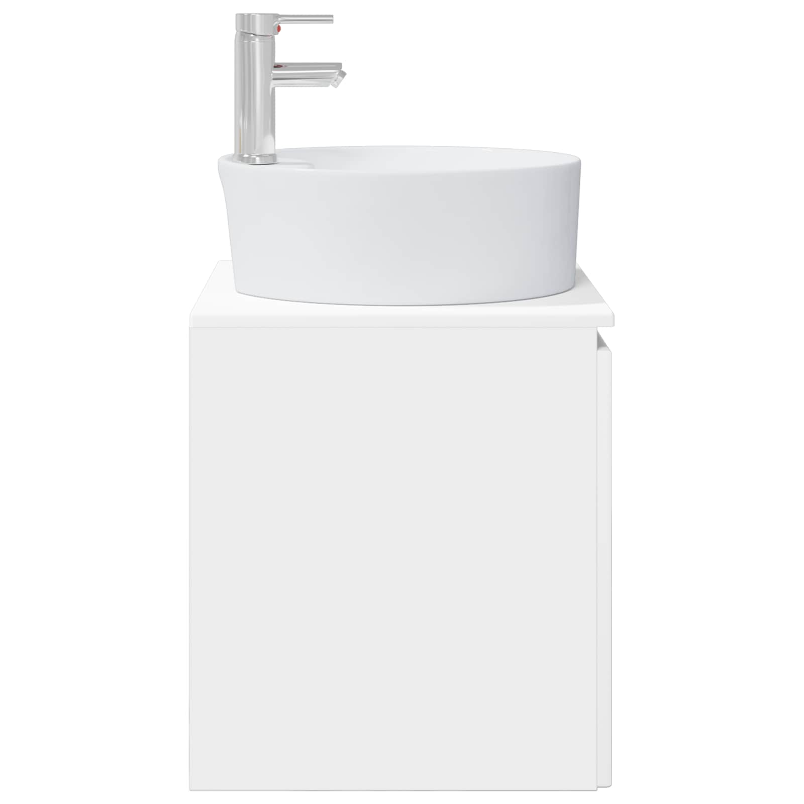 vidaXL Wandgemonteerde wastafelmeubel Wit 49,5 x 44,5 x 65 cm