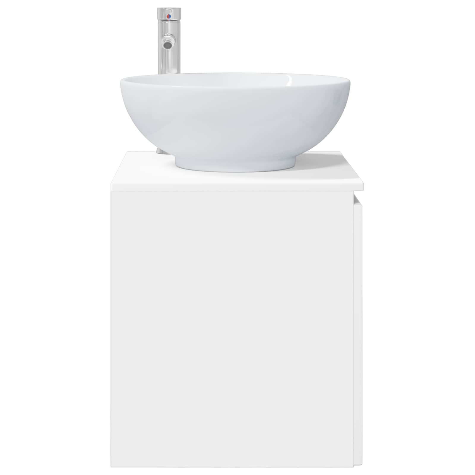 vidaXL Wandgemonteerde wastafelmeubel Wit 49,5 x 44,5 x 65 cm