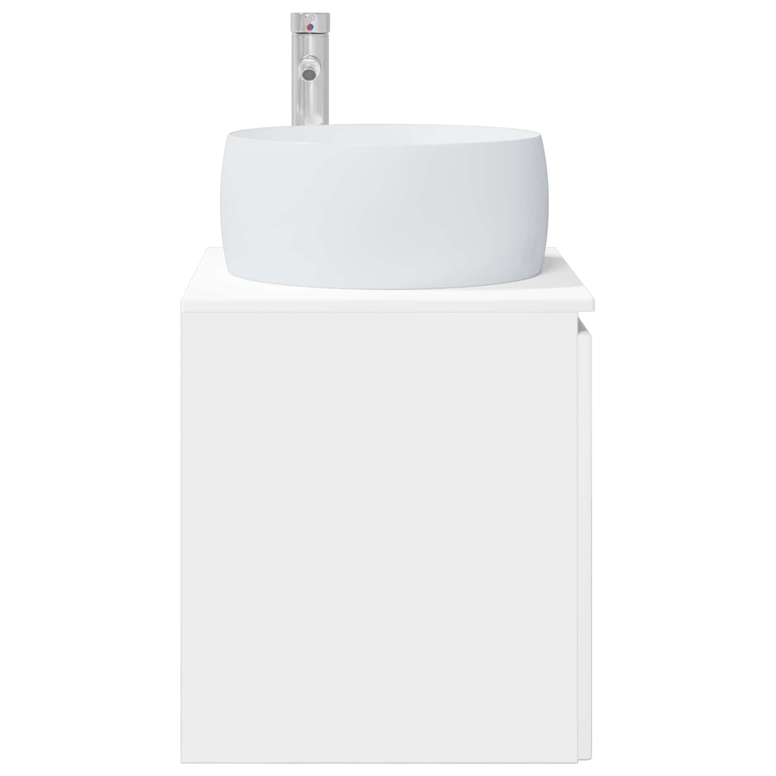 vidaXL Wandgemonteerde wastafelmeubel Wit 49,5 x 44,5 x 66 cm