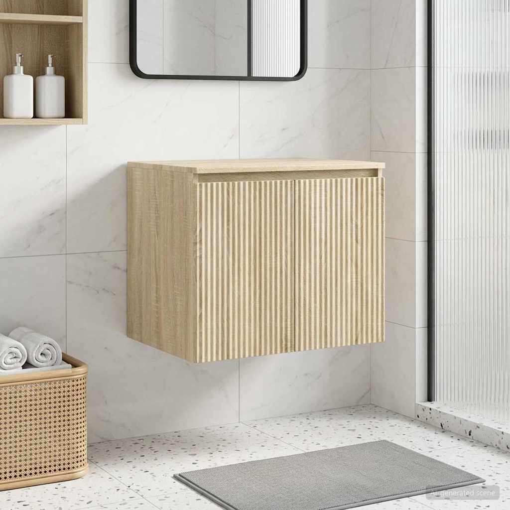 vidaXL Wand Gemonteerde Badkamerkast Wit 62,5 x 44,5 x 50 cm