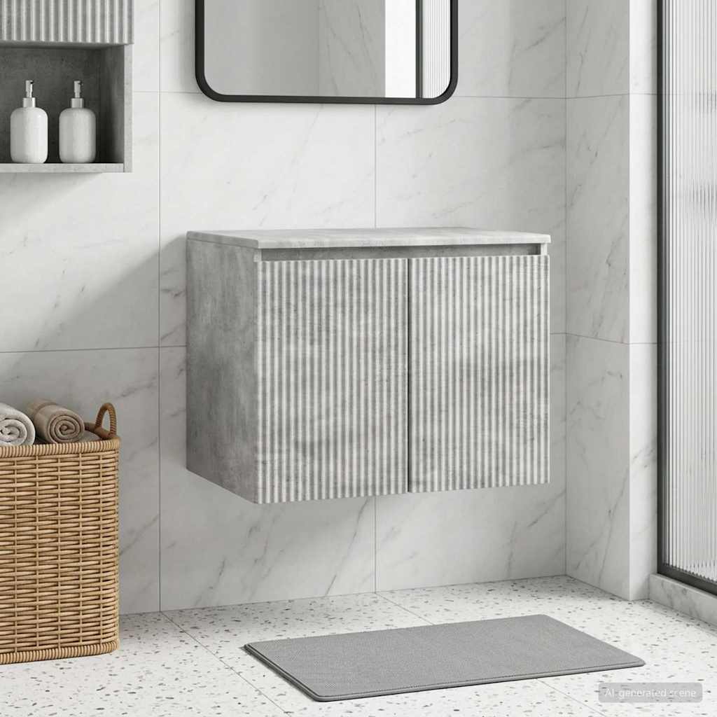 vidaXL Wand Gemonteerde Badkamerkast Wit 62,5 x 44,5 x 50 cm
