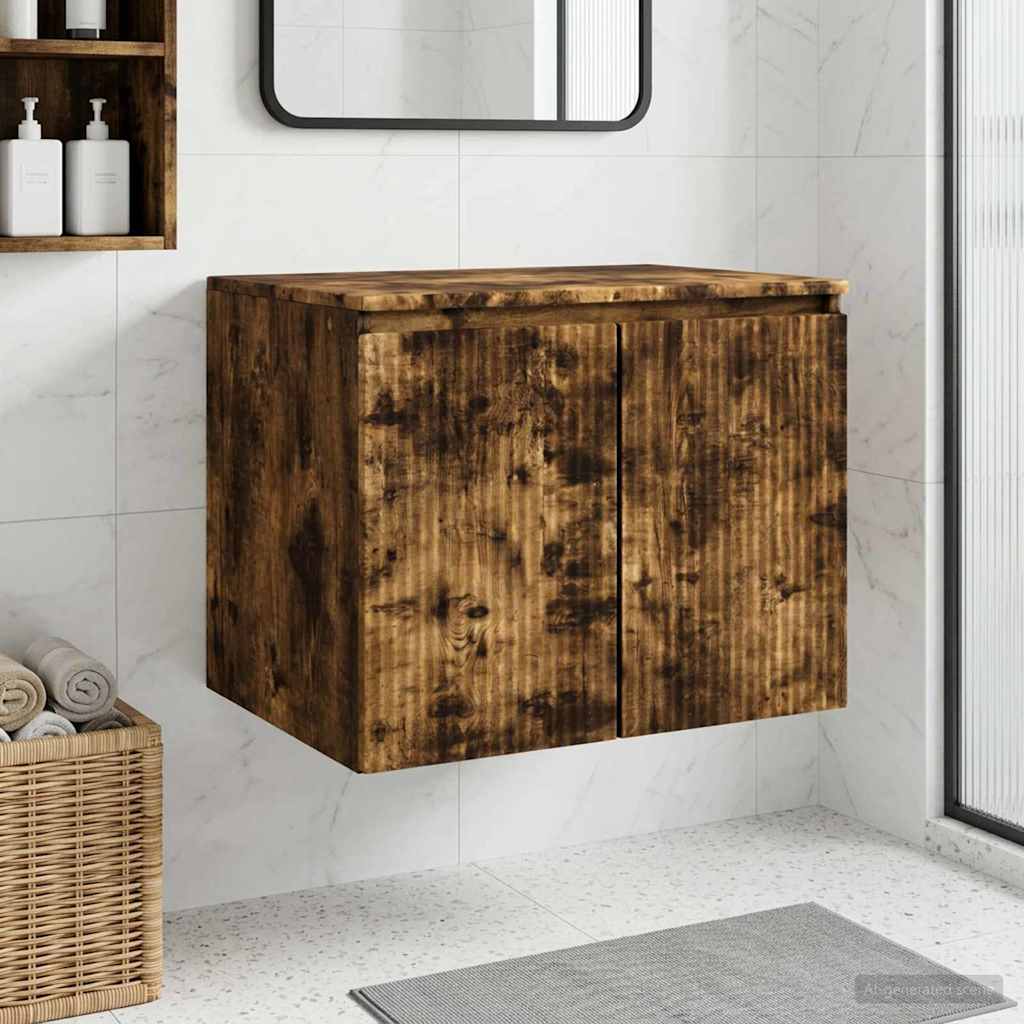 vidaXL Wand Gemonteerde Badkamerkast Wit 62,5 x 44,5 x 50 cm