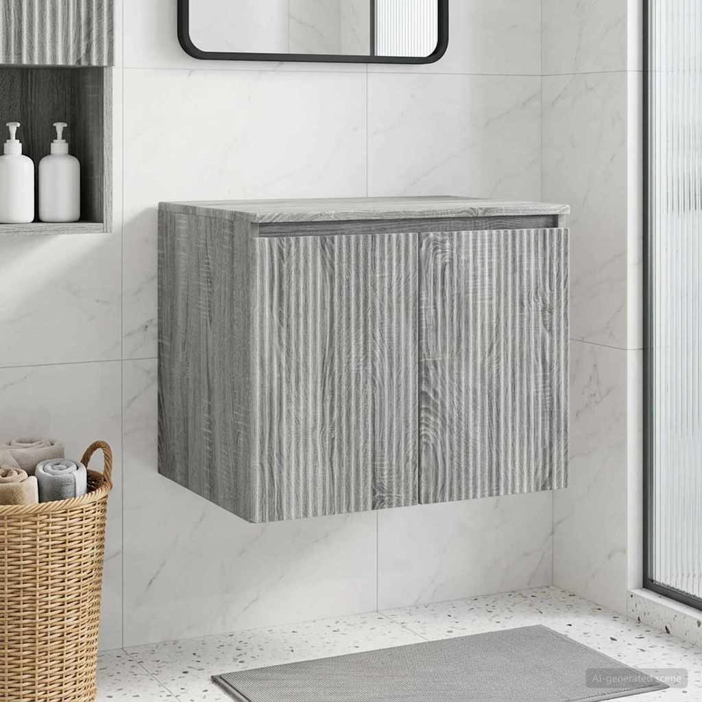 vidaXL Wand Gemonteerde Badkamerkast Wit 62,5 x 44,5 x 50 cm