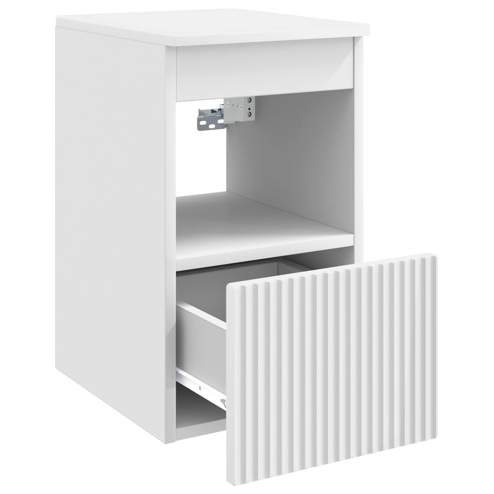 vidaXL Badkamerkast Wit 30 x 35 x 50 cm Bewerkt hout