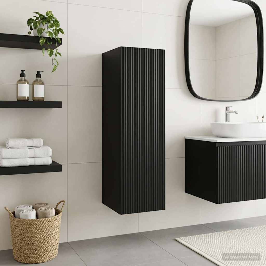 vidaXL Wand Gemonteerde Badkamerkast Wit 33 x 34,5 x 160 cm