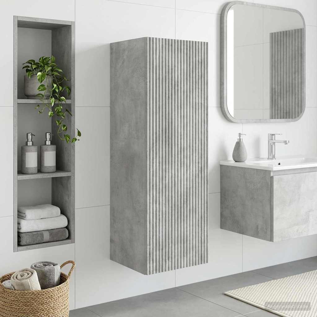 vidaXL Wand Gemonteerde Badkamerkast Wit 33 x 34,5 x 160 cm