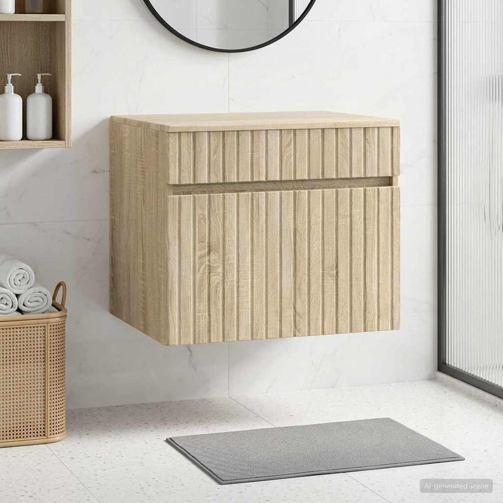 vidaXL Wand Gemonteerde Badkamerkast Wit 59 x 44,5 x 50 cm