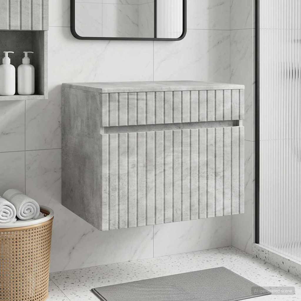 vidaXL Wand Gemonteerde Badkamerkast Wit 59 x 44,5 x 50 cm