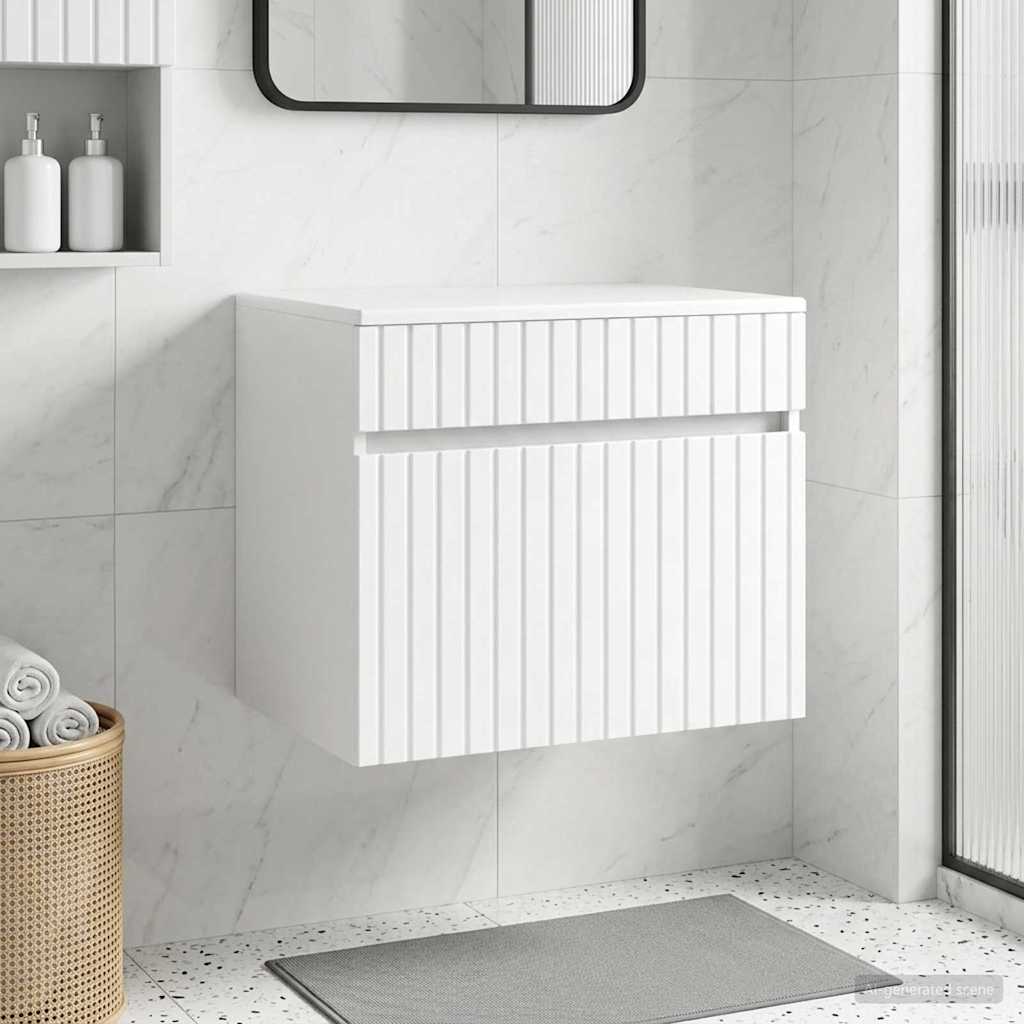 vidaXL Wand Gemonteerde Badkamerkast Wit 59 x 44,5 x 50 cm