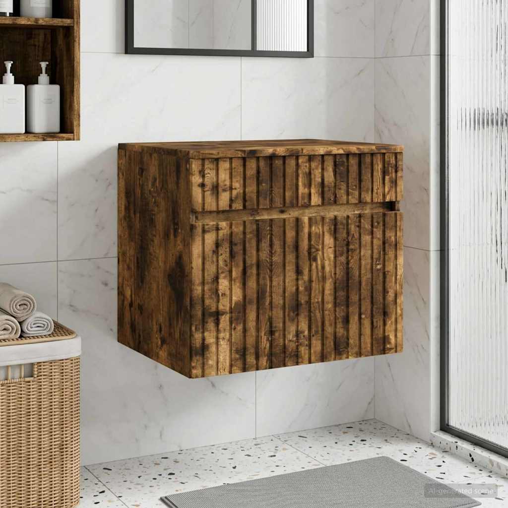 vidaXL Wand Gemonteerde Badkamerkast Wit 59 x 44,5 x 50 cm
