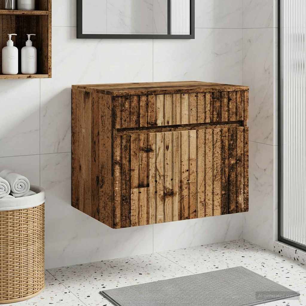 vidaXL Wand Gemonteerde Badkamerkast Wit 59 x 44,5 x 50 cm