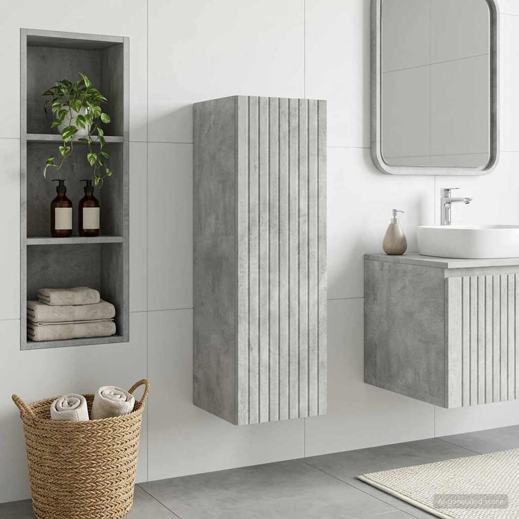 vidaXL Wand Gemonteerde Badkamerkast Wit 33 x 34,5 x 160 cm