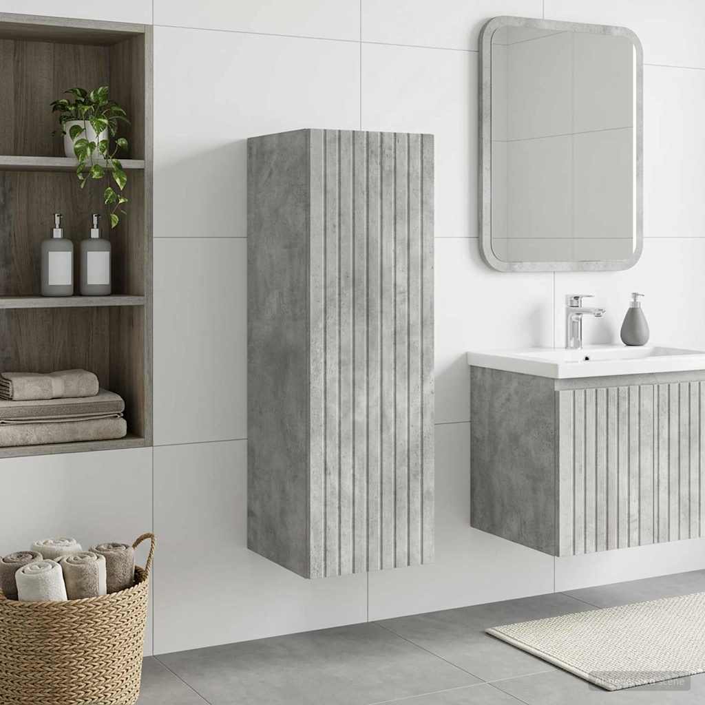 vidaXL Wand Gemonteerde Badkamerkast Wit 33 x 34,5 x 160 cm