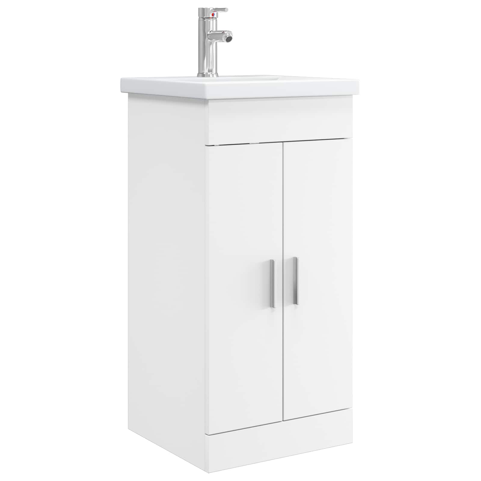 vidaXL Badkamermeubelset Wit 61 x 40 x 84,5 cm Bewerkt hout