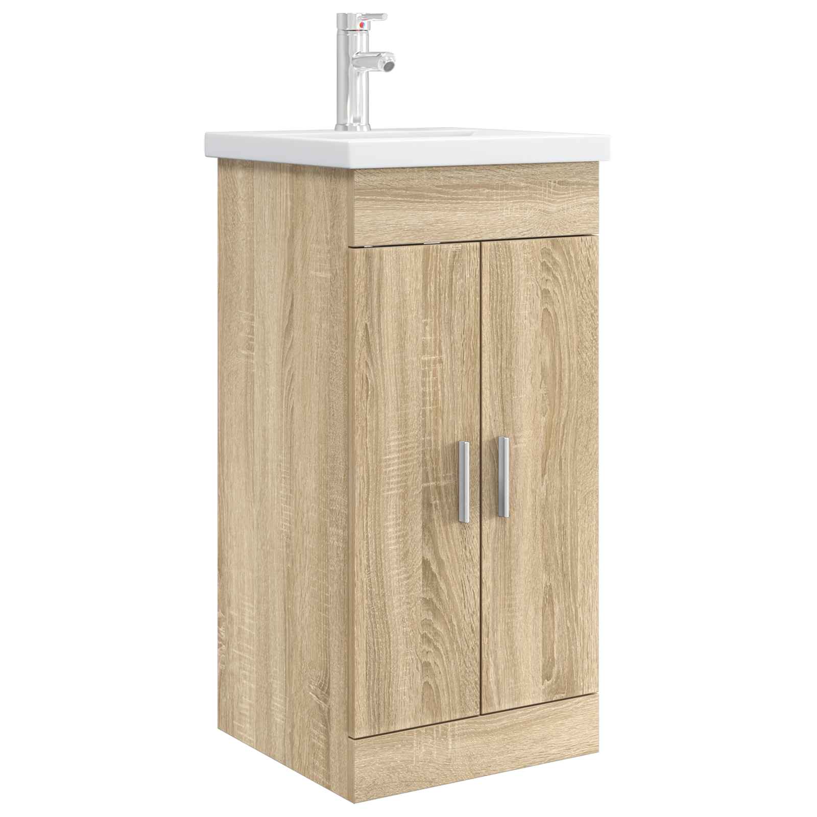 vidaXL Badkamermeubelset Wit 61 x 40 x 84,5 cm Bewerkt hout