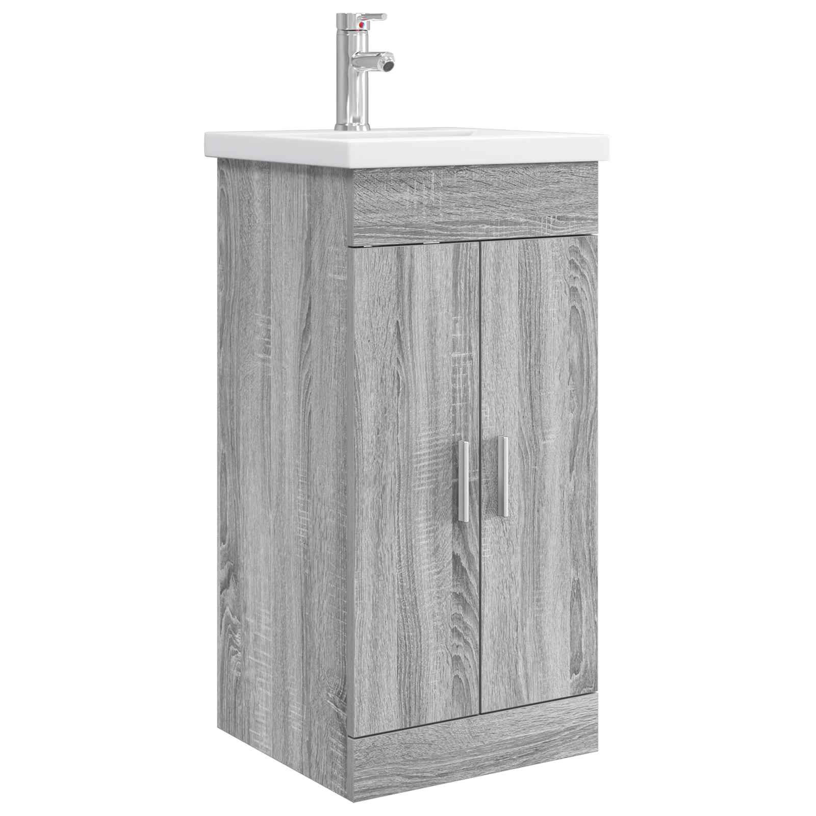 vidaXL Badkamermeubelset Wit 61 x 40 x 84,5 cm Bewerkt hout