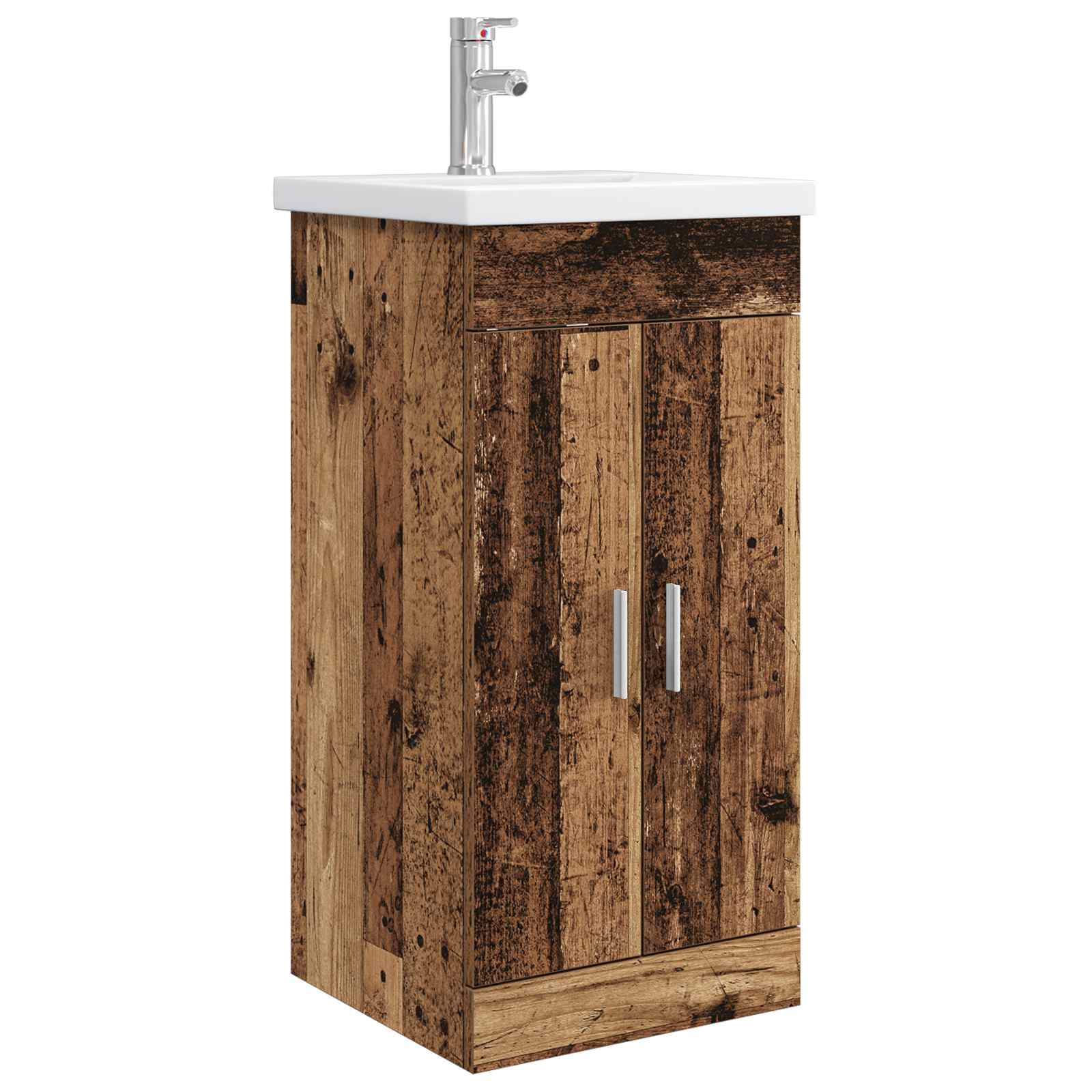 vidaXL Badkamermeubelset Wit 61 x 40 x 84,5 cm Bewerkt hout