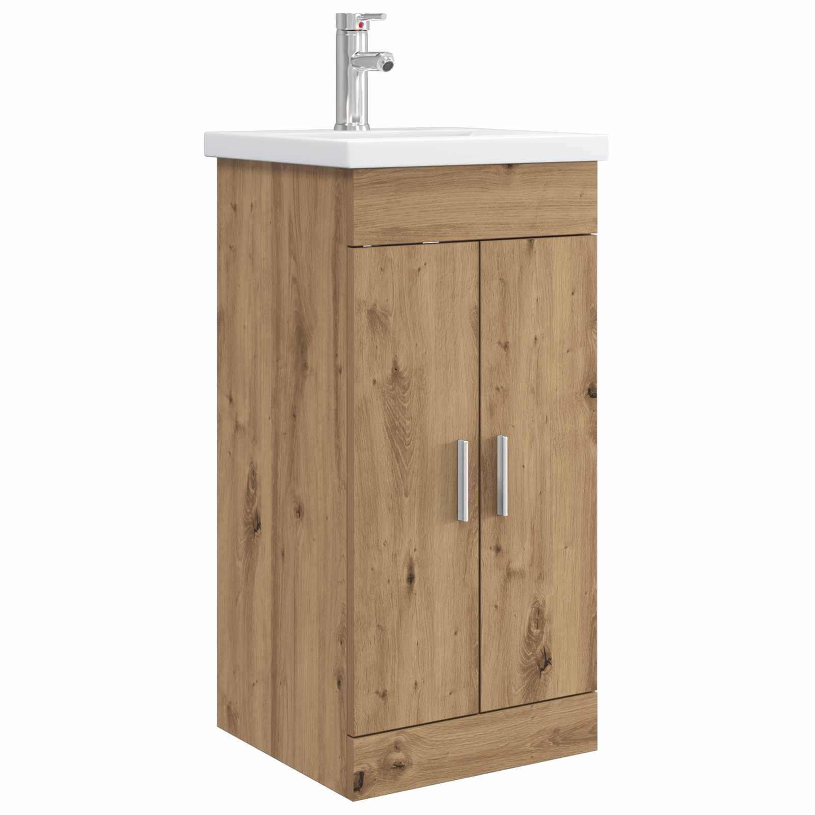 vidaXL Badkamermeubelset Wit 61 x 40 x 84,5 cm Bewerkt hout