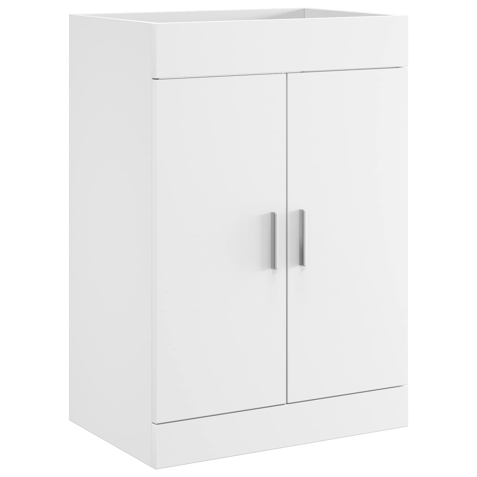 vidaXL Badkamer Onder Wasbak Kast Wit 56 x 37,5 x 81 cm Bewerkt hout