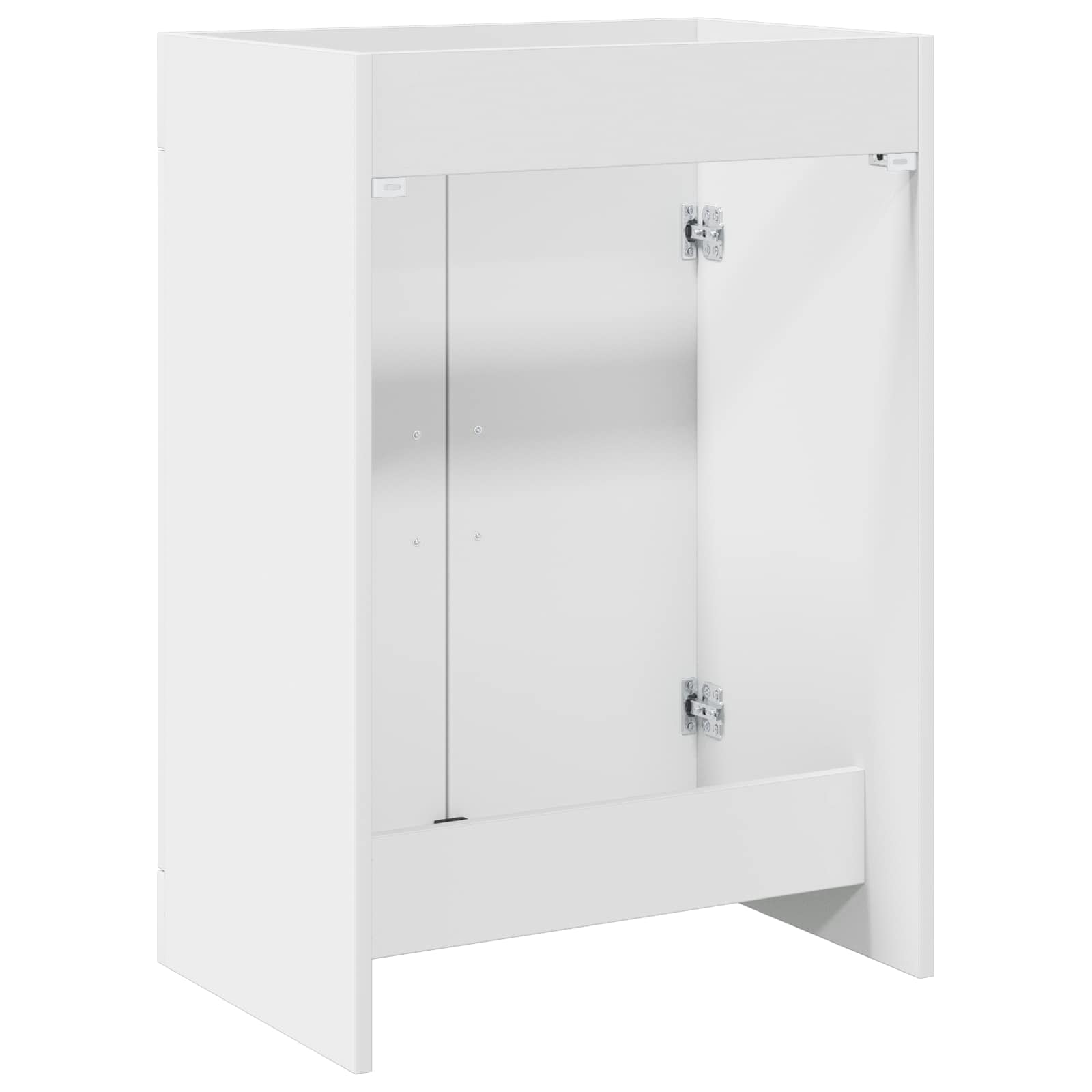vidaXL Badkamer Onder Wasbak Kast Wit 56 x 37,5 x 81 cm Bewerkt hout
