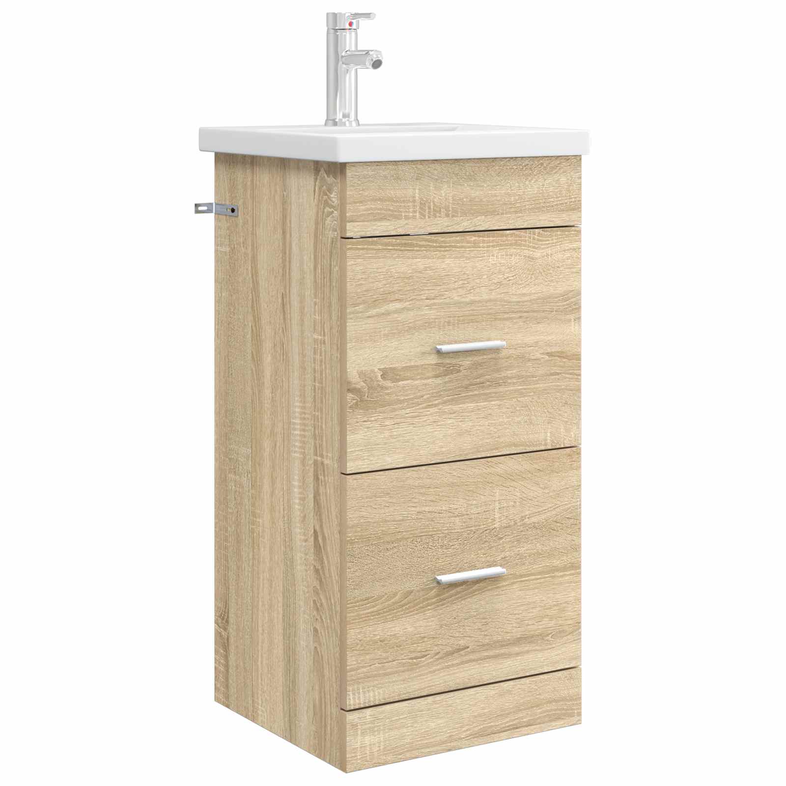 vidaXL Badkamermeubelset Wit 61 x 40 x 84,5 cm Bewerkt hout