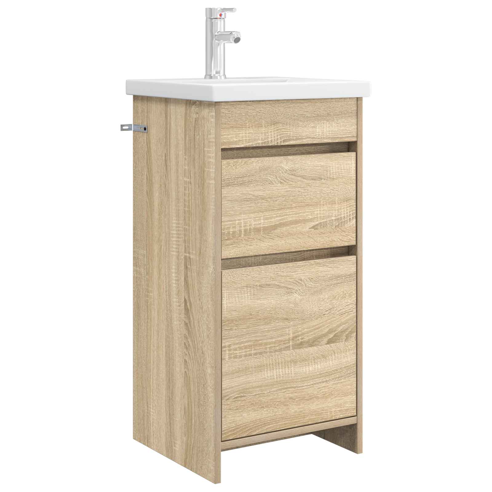 vidaXL Badkamermeubelset Wit 61 x 40 x 84,5 cm Bewerkt hout