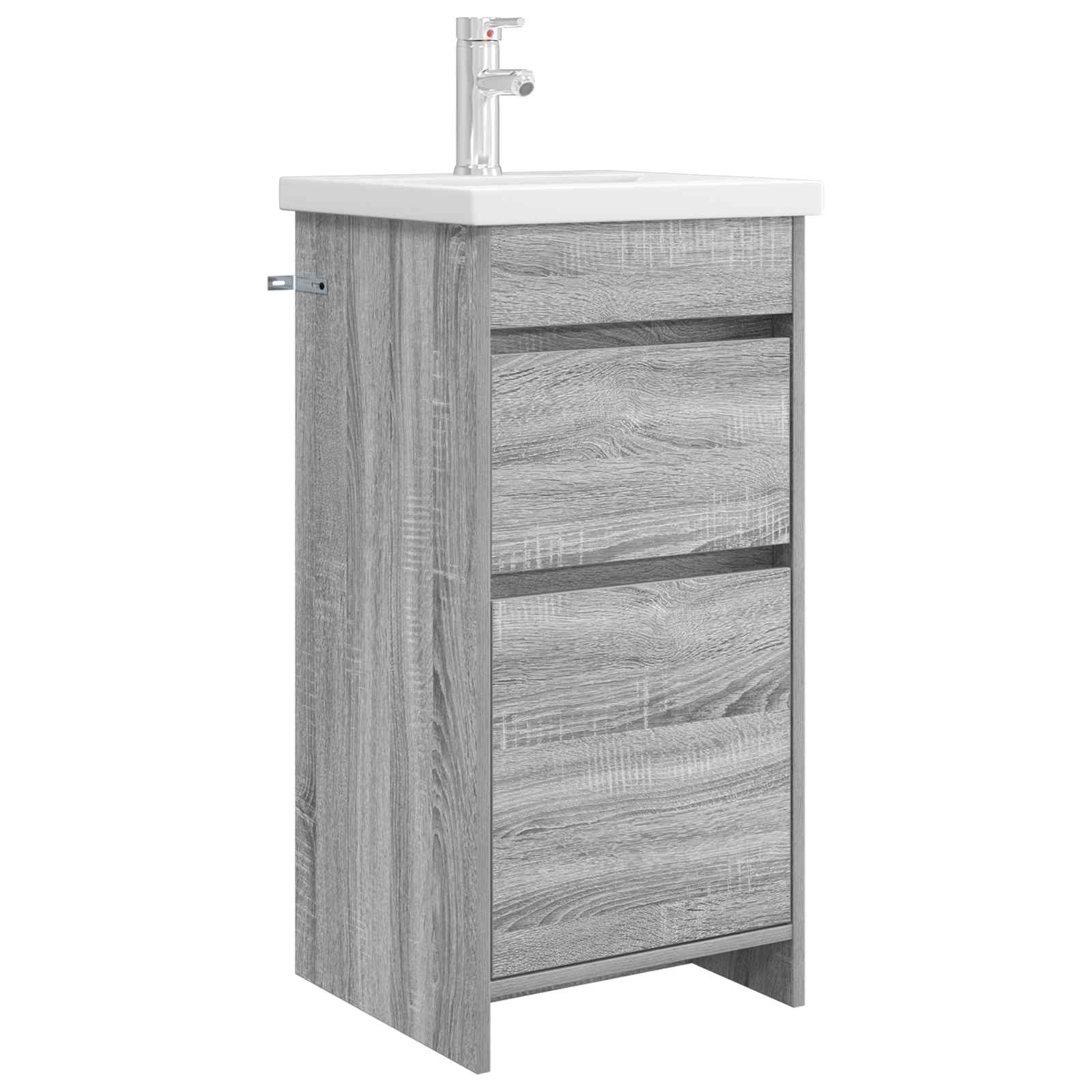 vidaXL Badkamermeubelset Wit 61 x 40 x 84,5 cm Bewerkt hout